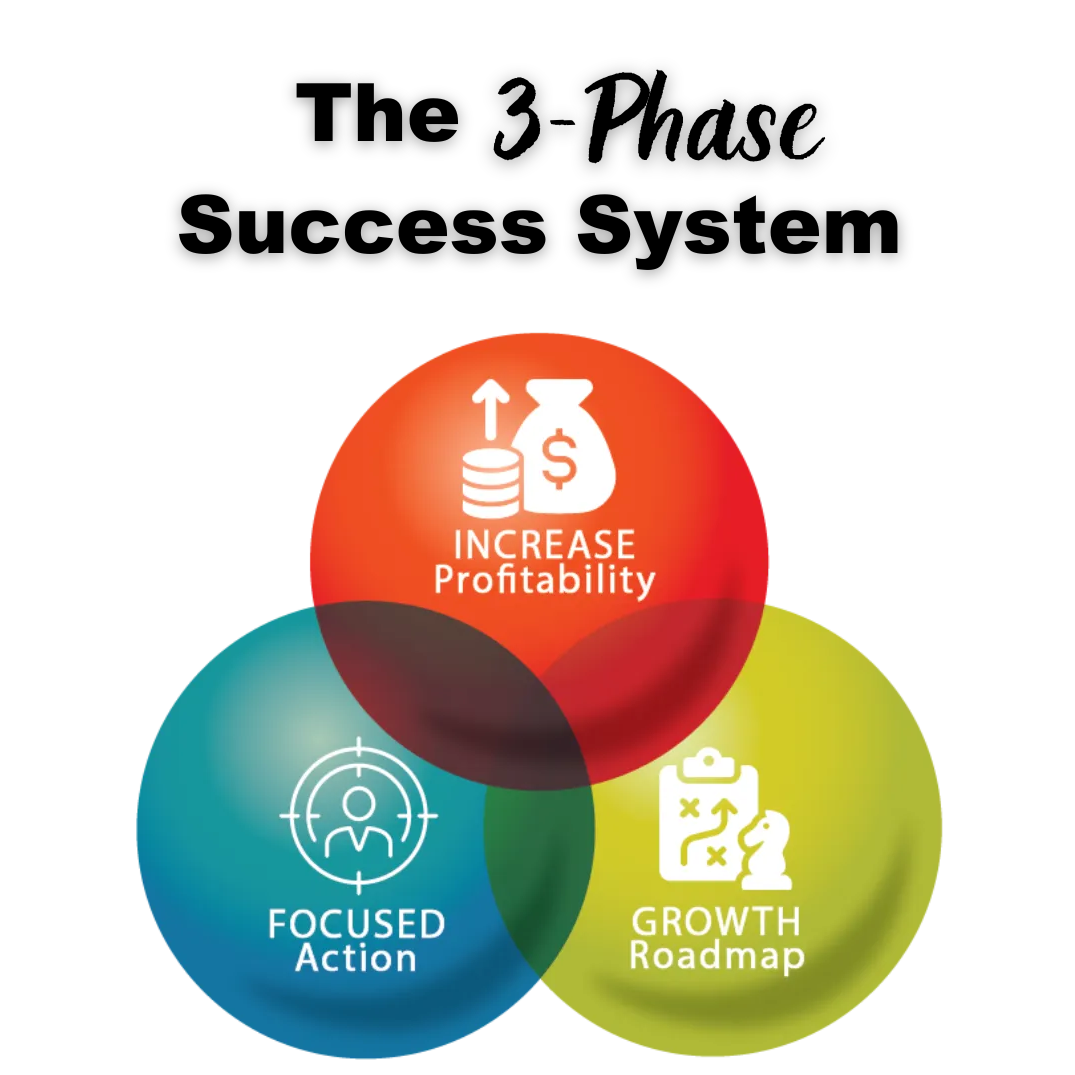 The 3-Phase Success System: Increase Profitability, Focused Action, Growth Roadmap