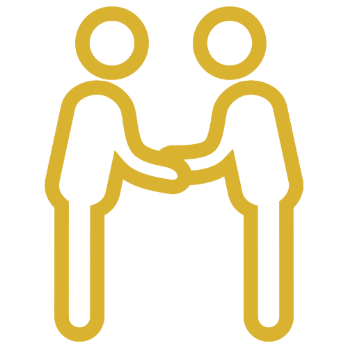 Icon: two people shaking hands